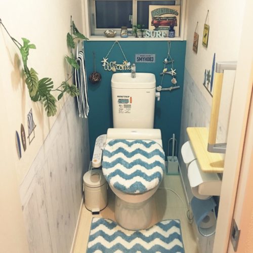 トイレのインテリア実例
１００均(セリア・ダイソー）でおすすめの飾りは？
