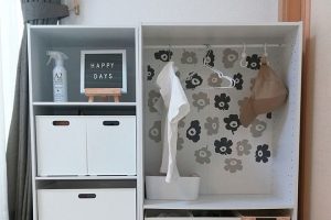 ニトリのカラーボックス(カラボ)を使った子供服の収納例