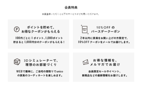 ウニコ(unico)にクーポンはある？