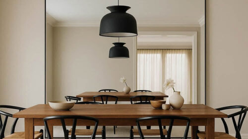 運気が上がる鏡の置き場所　ダイニングが映る位置