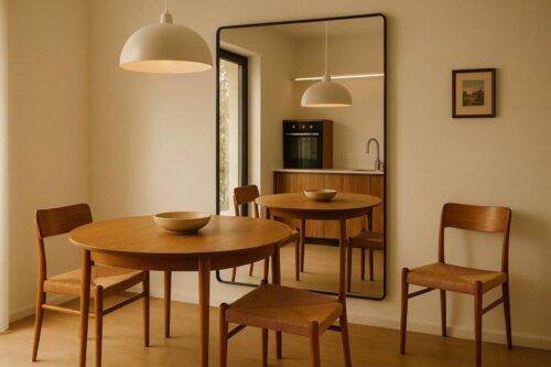 風水的にNGな鏡の配置　リビング