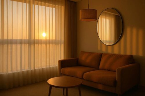 リビング×鏡の風水　方角別｜リビングにおすすめの配置