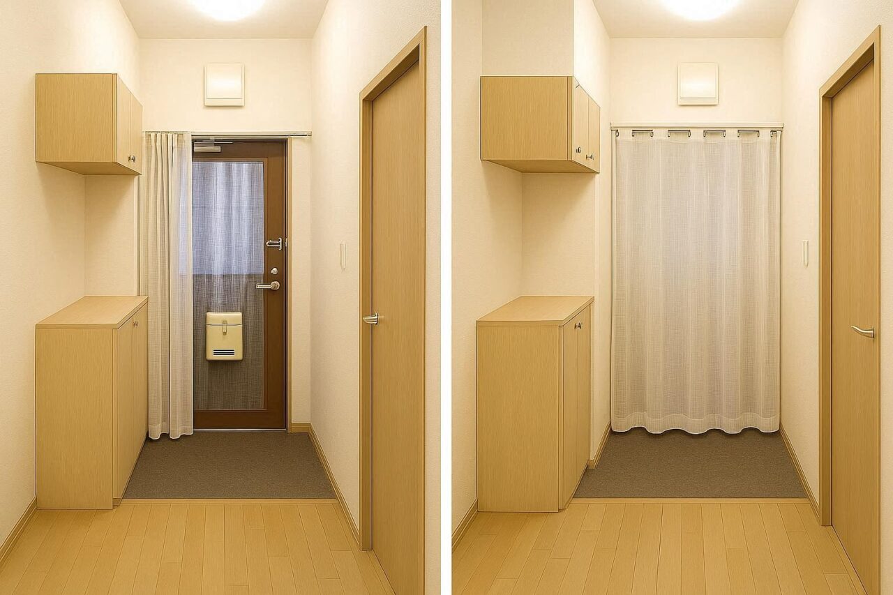 【注意点あり】100均玄関カーテンで防寒するときの落とし穴と対策まとめ